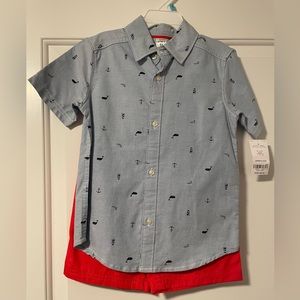 Carter’s Button-Down & Shorts 2-Piece Set Boys 5T
